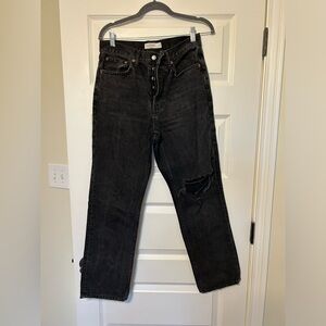 Topshop black “dad” jeans